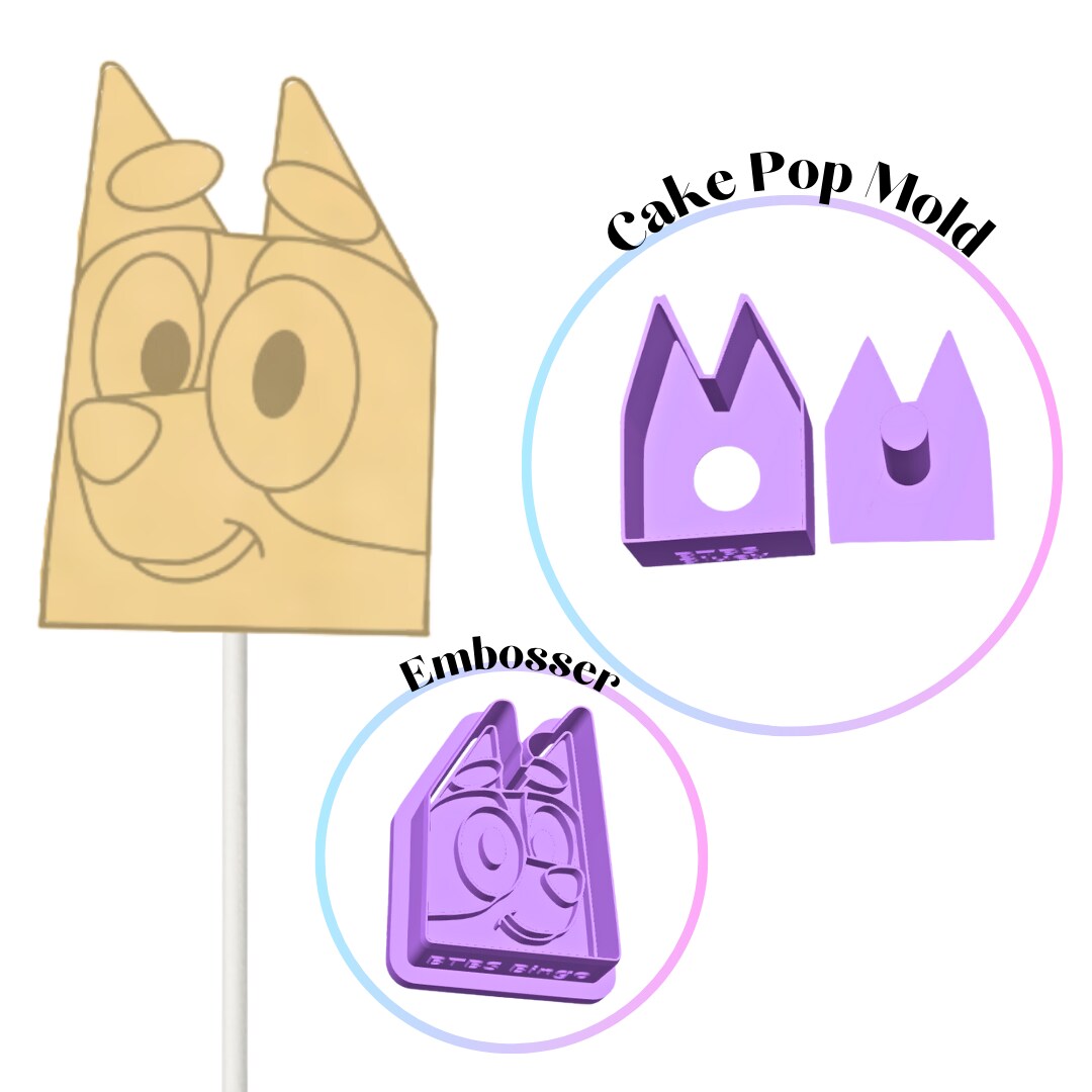 Blue Heeler CakePop Mold