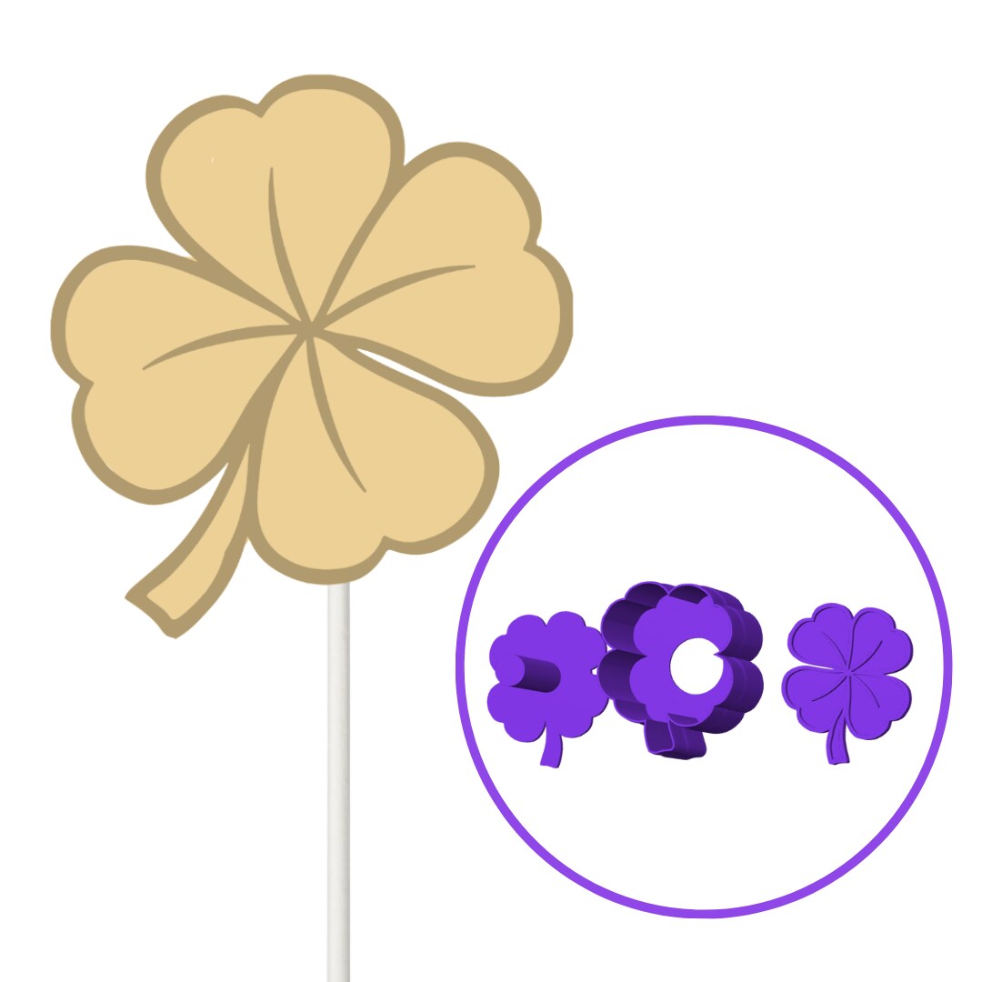 Four Leaf Clover Cake Pop Mold W  Embosser