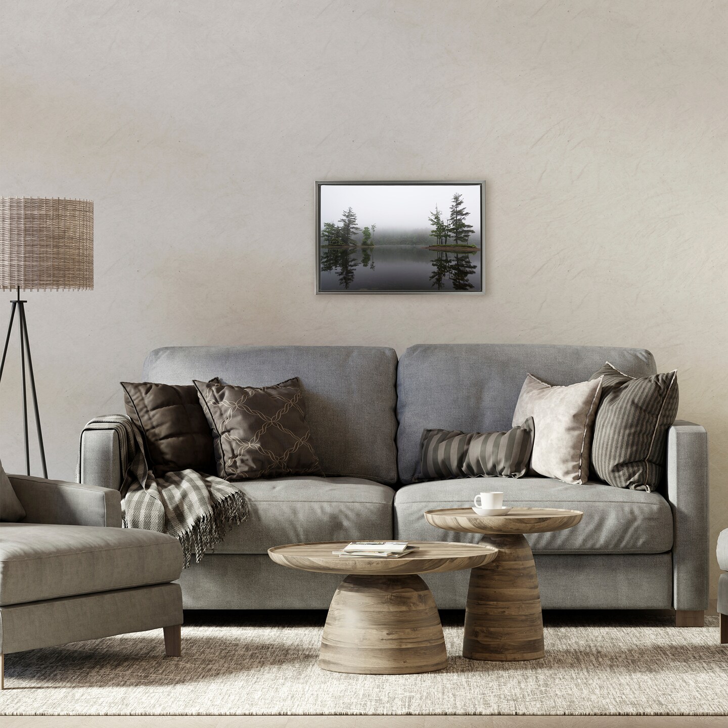 Stupell Industries Adirondack Lake Reflections Floating Frame, design by James Rodewald
