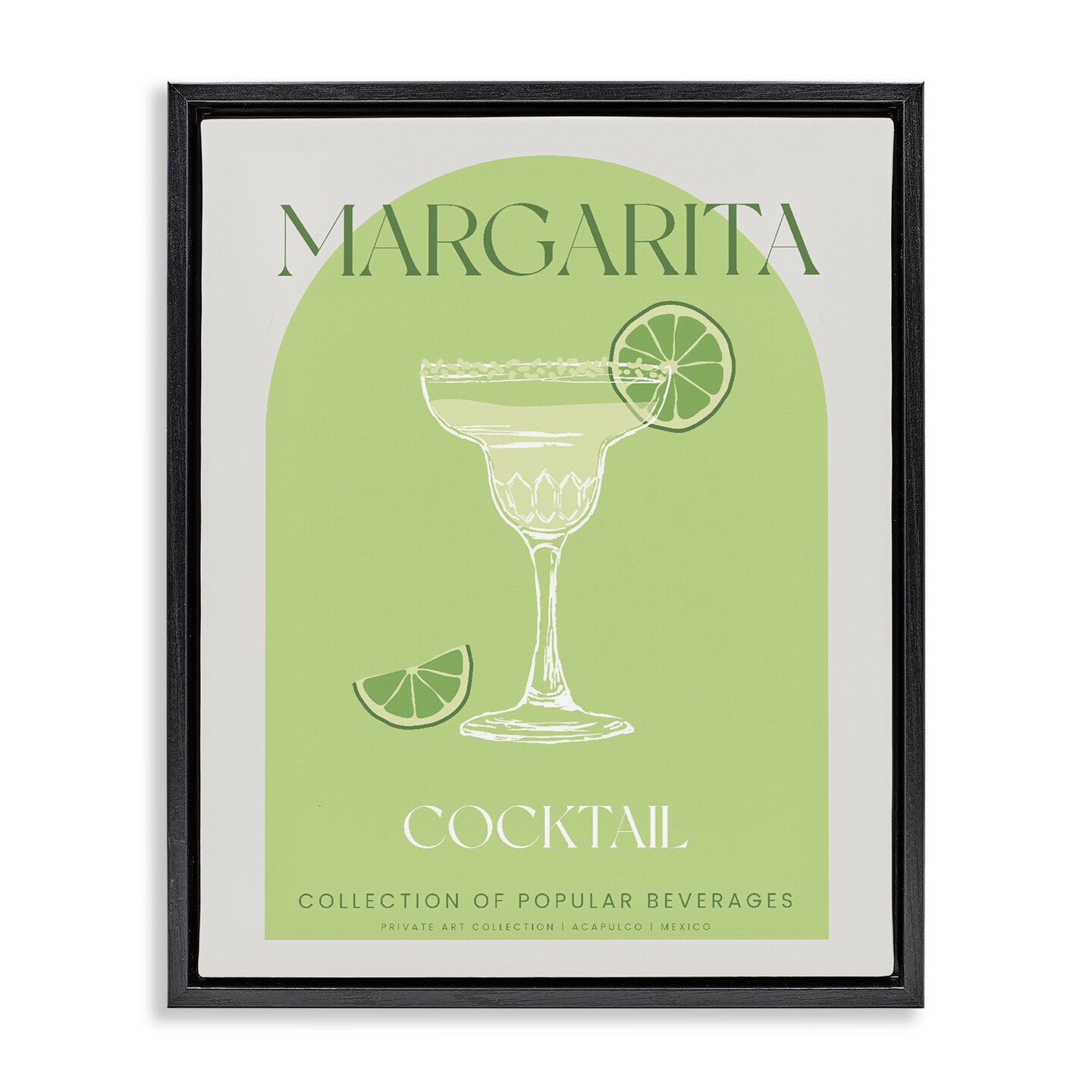 Stupell Industries Stylish Retro Margarita Floating Frame, design by Lil' Rue