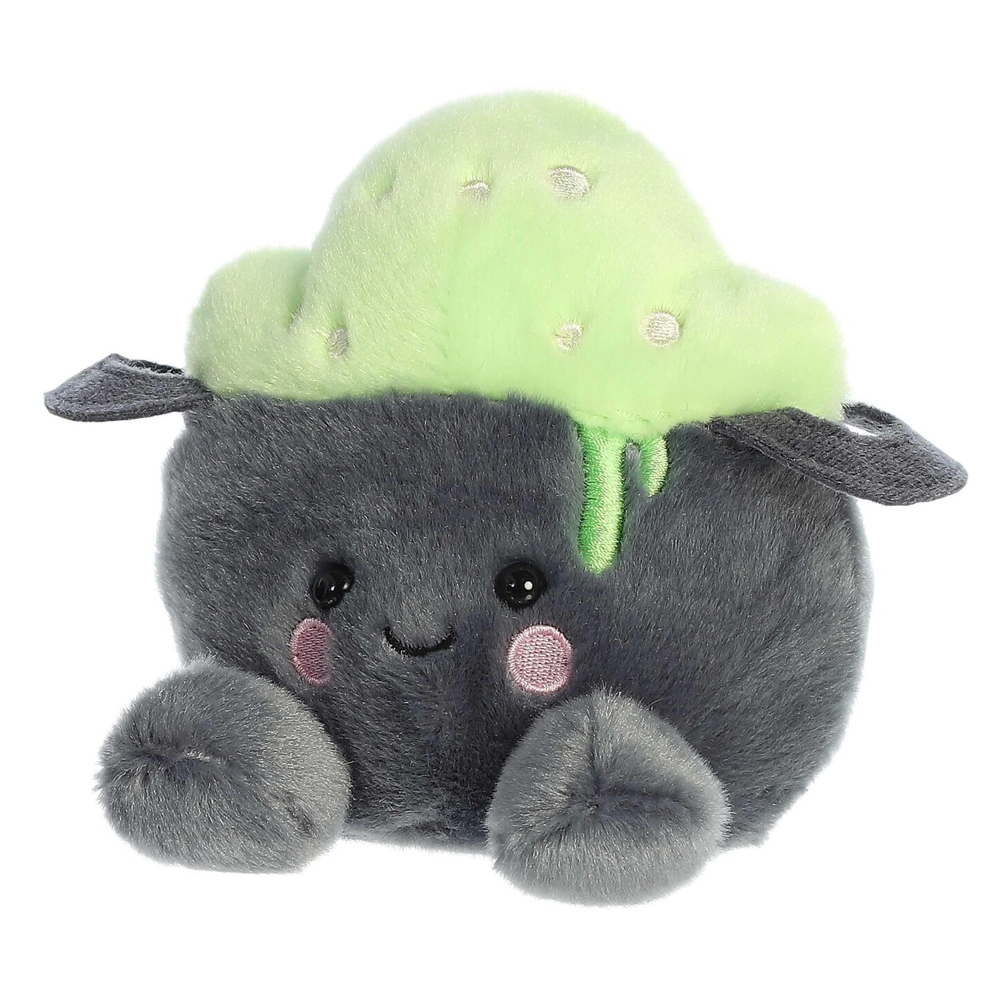 Aurora&#xAE; Spooky Palm Pals&#x2122; Bubbly Cauldron&#x2122; Stuffed Animal - Pocket-Sized Play - Collectable Fun - Gray 5 Inches