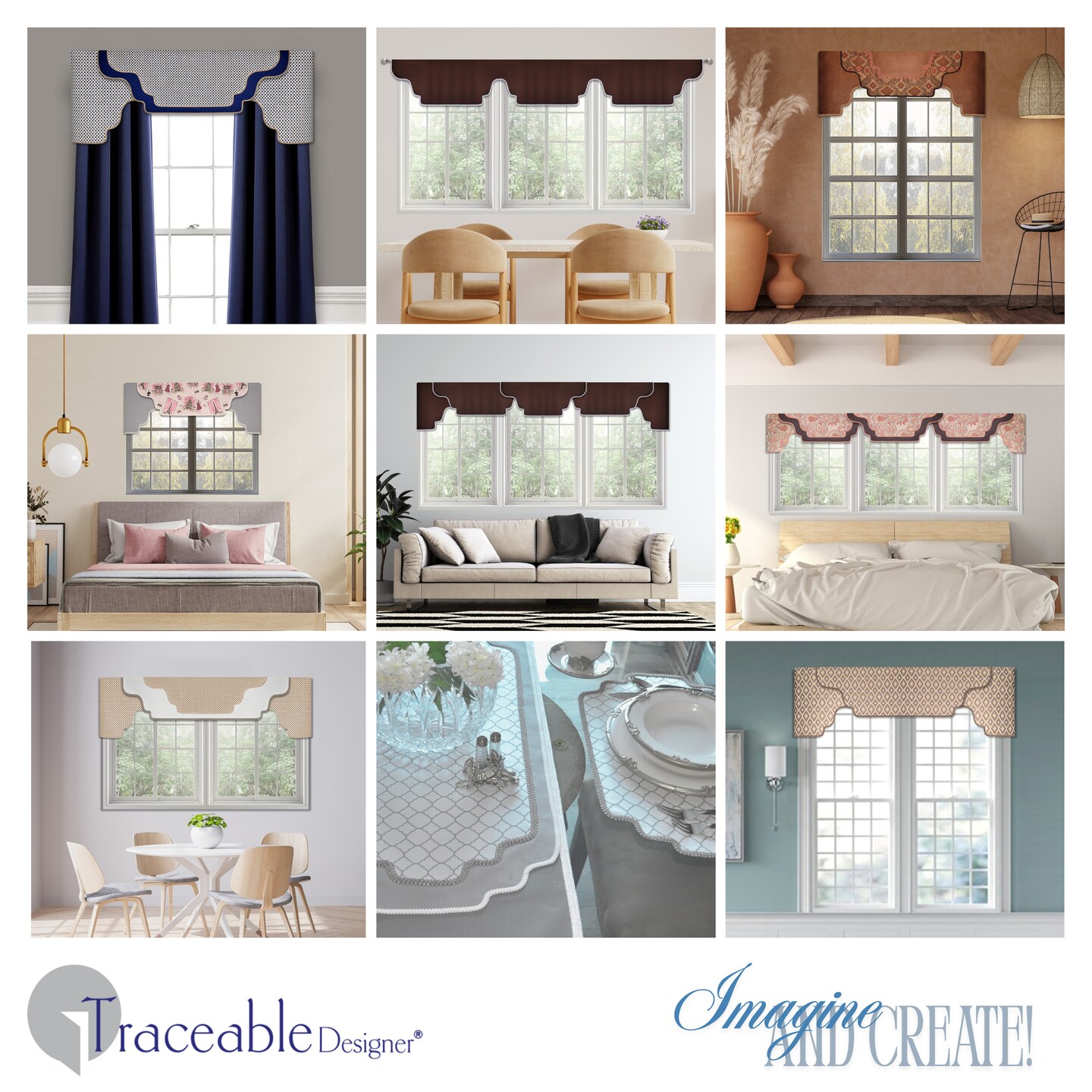 Arched Cornice-Valance Kit - Use any Fabric to Make Professional Valances Without a Sewing Machine