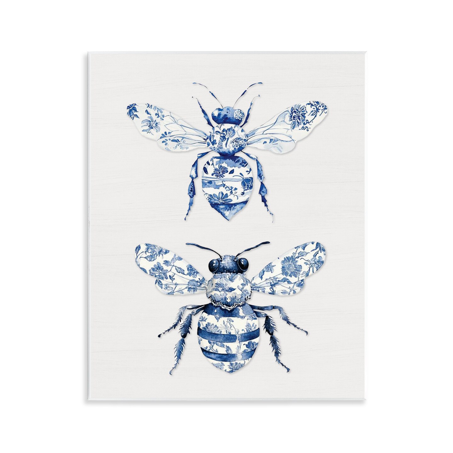 Stupell Industries Toile Patterned Bees Wall Plaque, design by Lettered and Lined