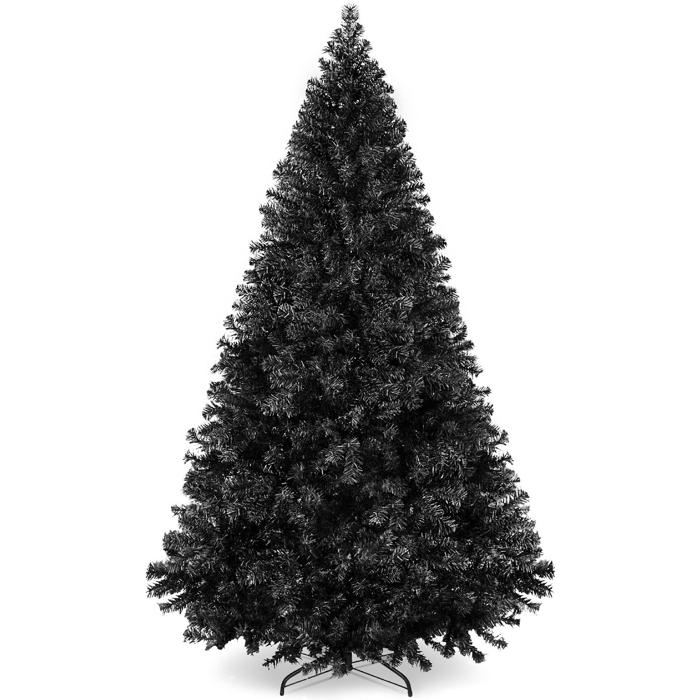 Best Choice Products Artificial Christmas Tree, Premium Unlit Pine Design, Dense Branches w/Easy Assembly - Black