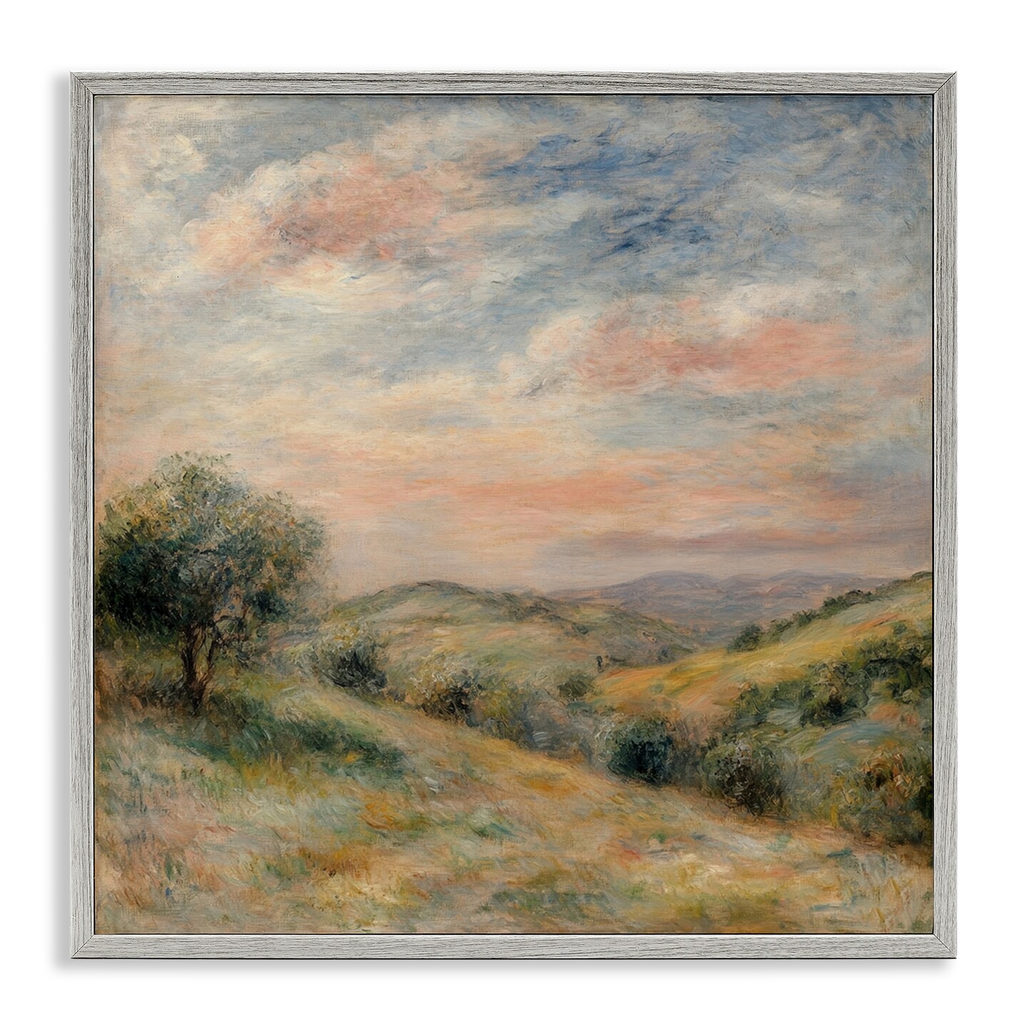 Stupell Industries Springtime Hills Landscape Framed Giclee, design by Petal Prints Design