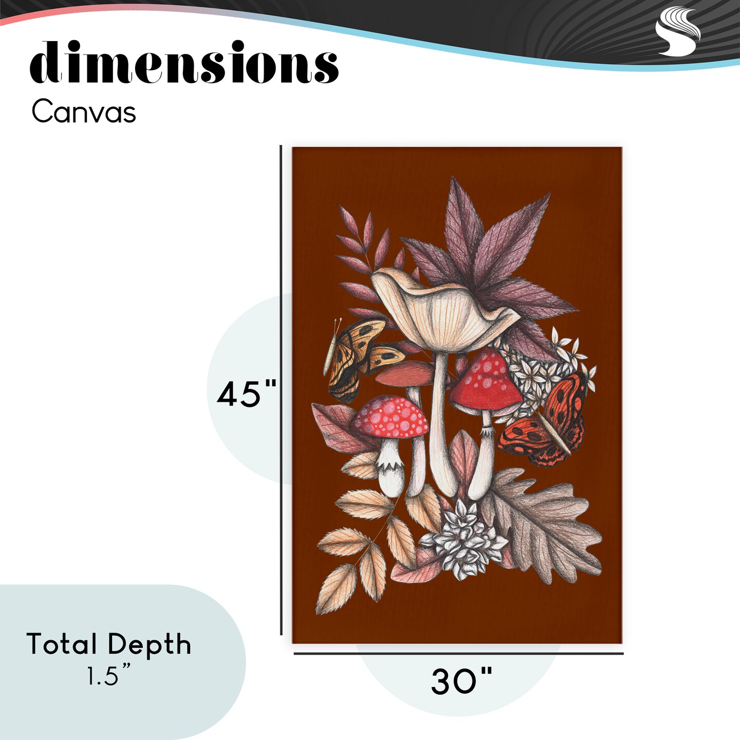 Stupell Industries Autumn Mushrooms Magic Canvas, design by Cecilia Battaini