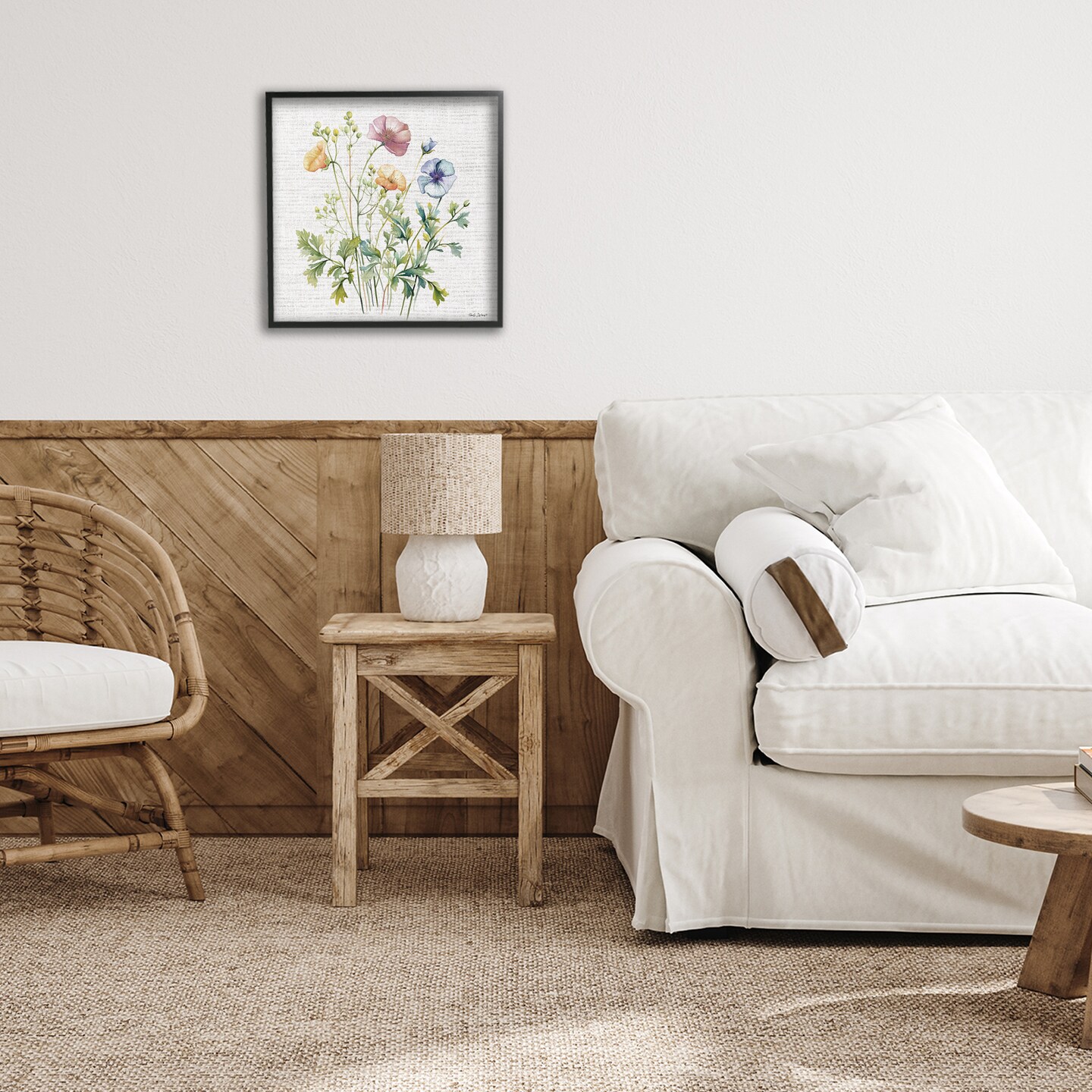 Stupell Industries Wild Botanical Bundle Framed Giclee, design by Nicole DeCamp