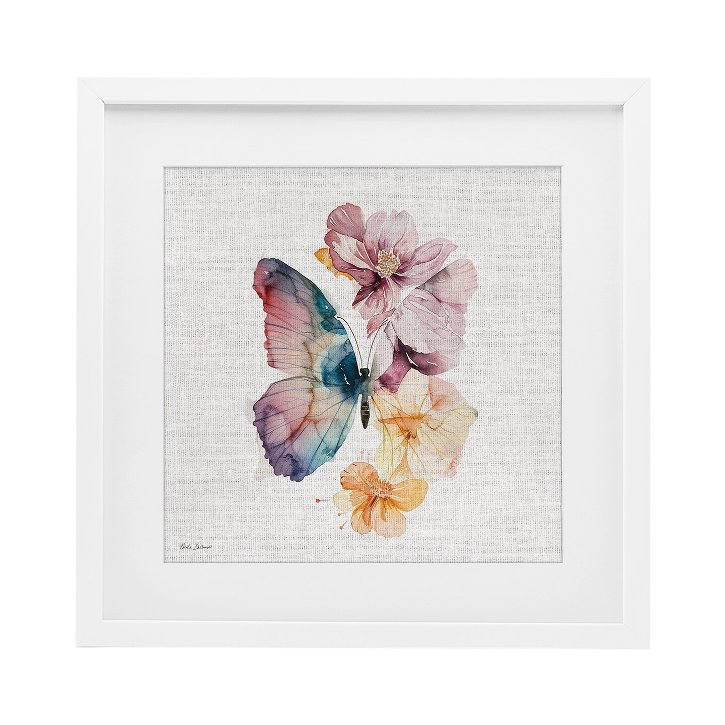 Stupell Industries Emerging Beauty Butterfly Framed Print Under Glass, design by Nicole DeCamp