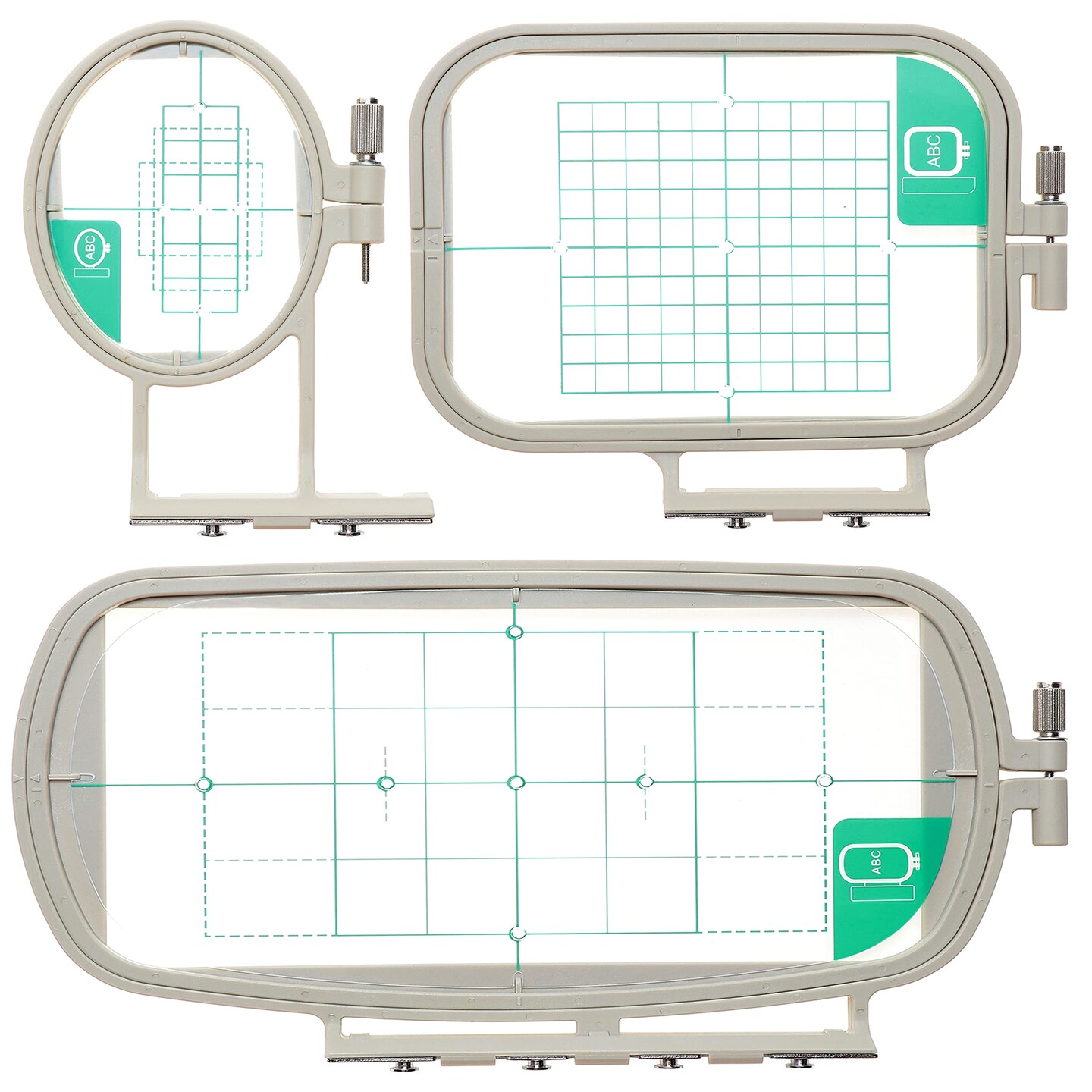 New brothread Embroidery Machine Hoop 3 in 1 Set(SA431+SA432+SA434) Compatible with Brother BabyLock Sofia2 Verve