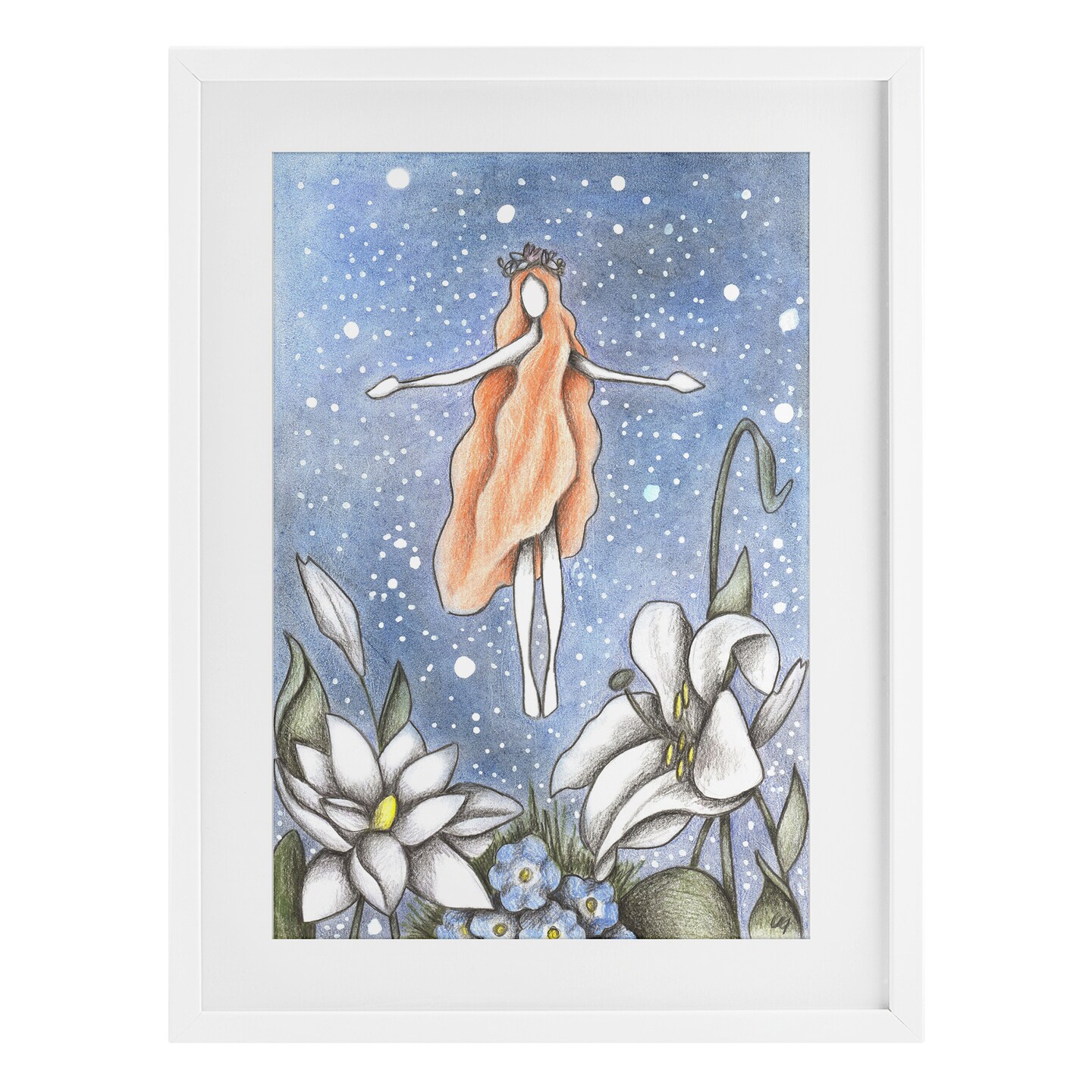 Stupell Industries Mystical Garden Fairy Sparkle Framed Print Under Glass, design by Cecilia Battaini