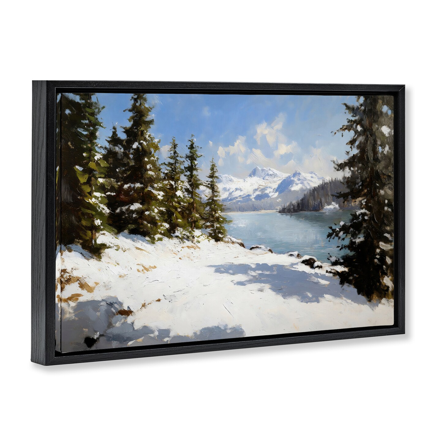 Stupell Industries Way Up North Landscape Floating Frame, design by Petal Prints Design