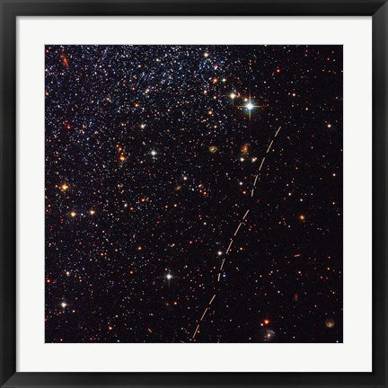 Framed Art Hubble Tracks Asteroid's Sky Trek by NASA, ESA, STScl Wall Decor 18x24 Artwork