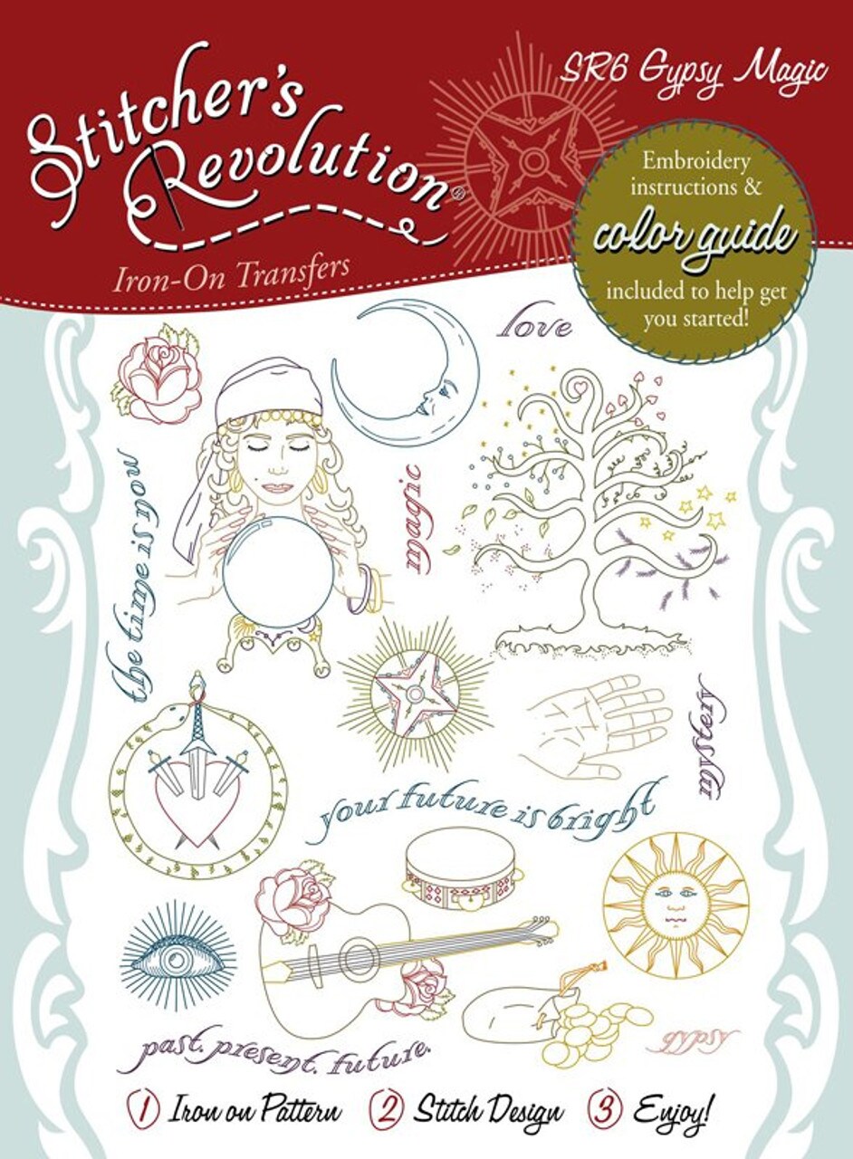 Stitcher's Revolution Gypsy Magic SR06 embroidery iron on pattern ...