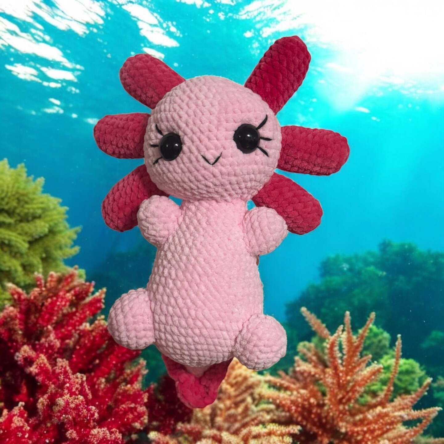 Meet Wiggles the Crochet Axolotl | MakerPlace by Michaels