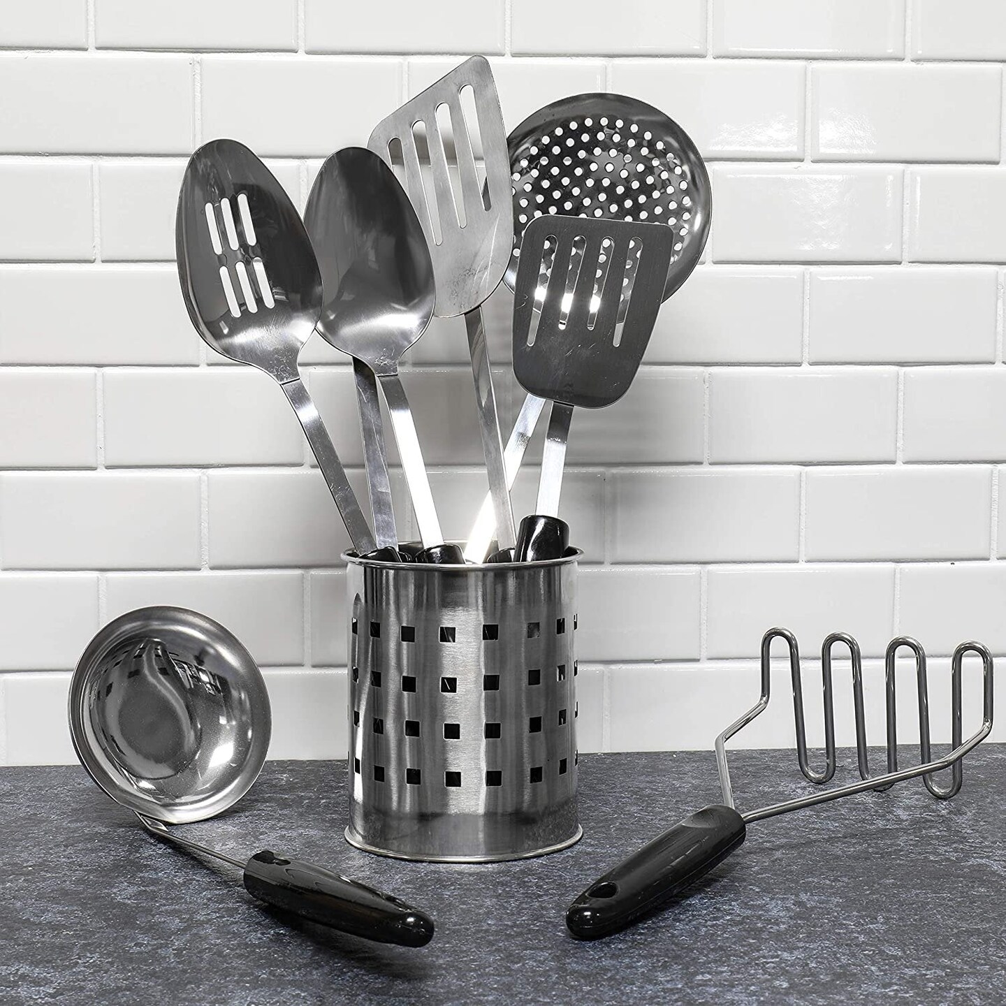 Chef Craft Select Stainless Steel Pancake Turner - Thumbnail 3