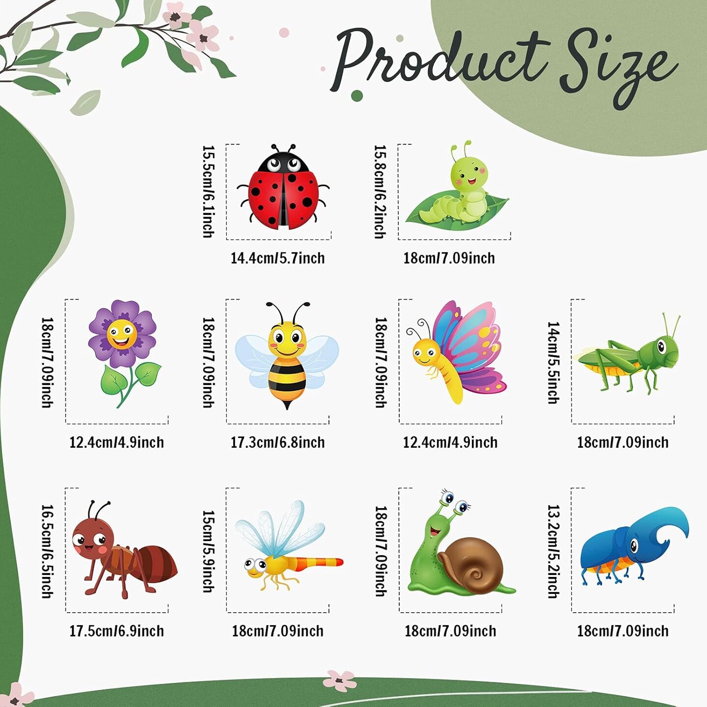 30 Pieces Spring Summer Insects Hanging Swirl Party Decorations