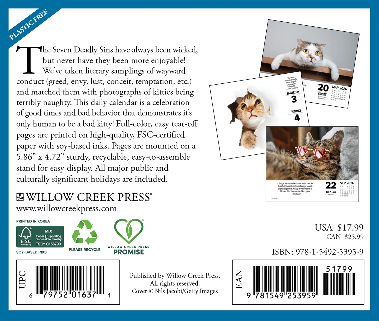 Bad Kitties 2026 Box Calendar