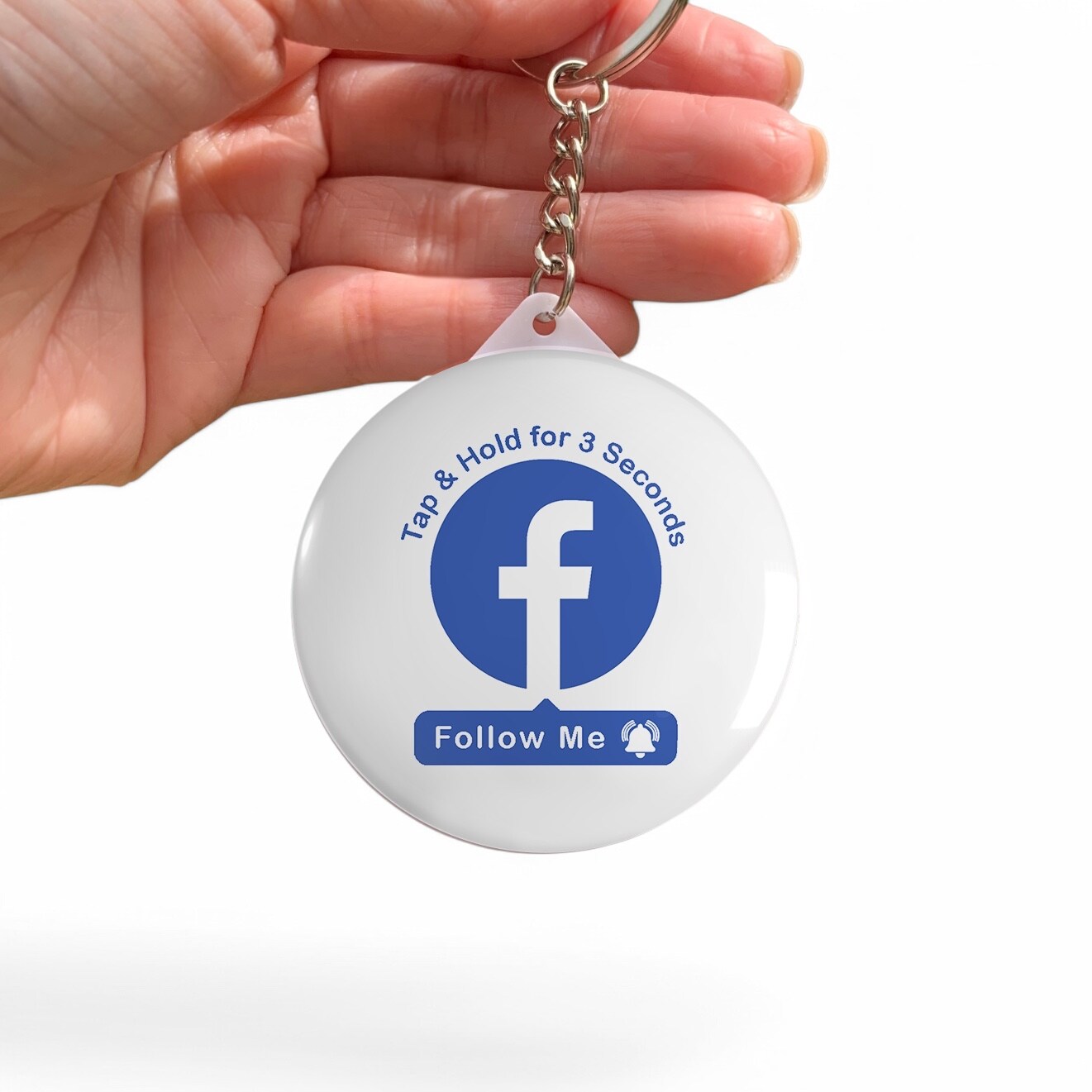 Social Media Smart Keychain I Tap and Follow NFC Keychain I