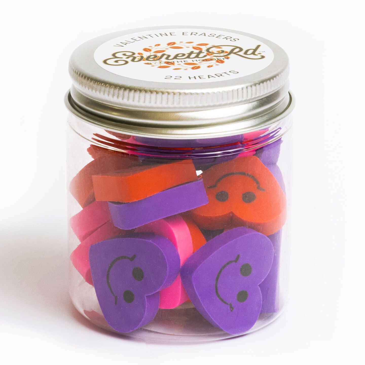 Heart Happy Face Erasers Everett Rd. by Cathe Holden