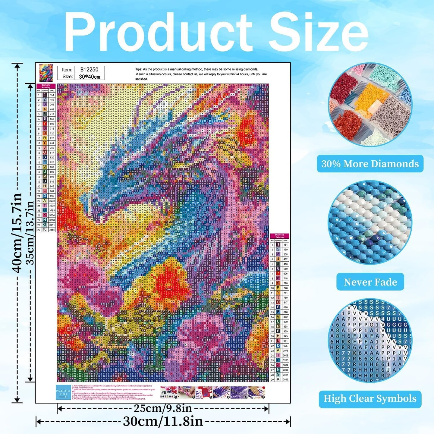 Dragon Diamond Art Kits for Adults, Dragon Diamond Painting Kits for Adults Beginners, Dragon DIY 5D Gem Art for Beginners, Dragon Diamond for Gifts Home Wall Decor 12x16 inch