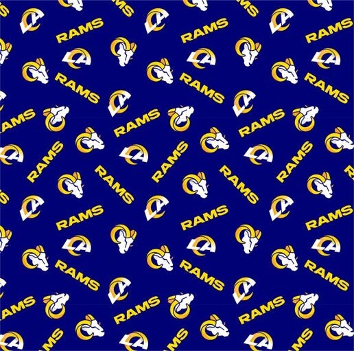 Licensed NFL Los Angeles Rams Cotton 70401-D Fabric by the Yard