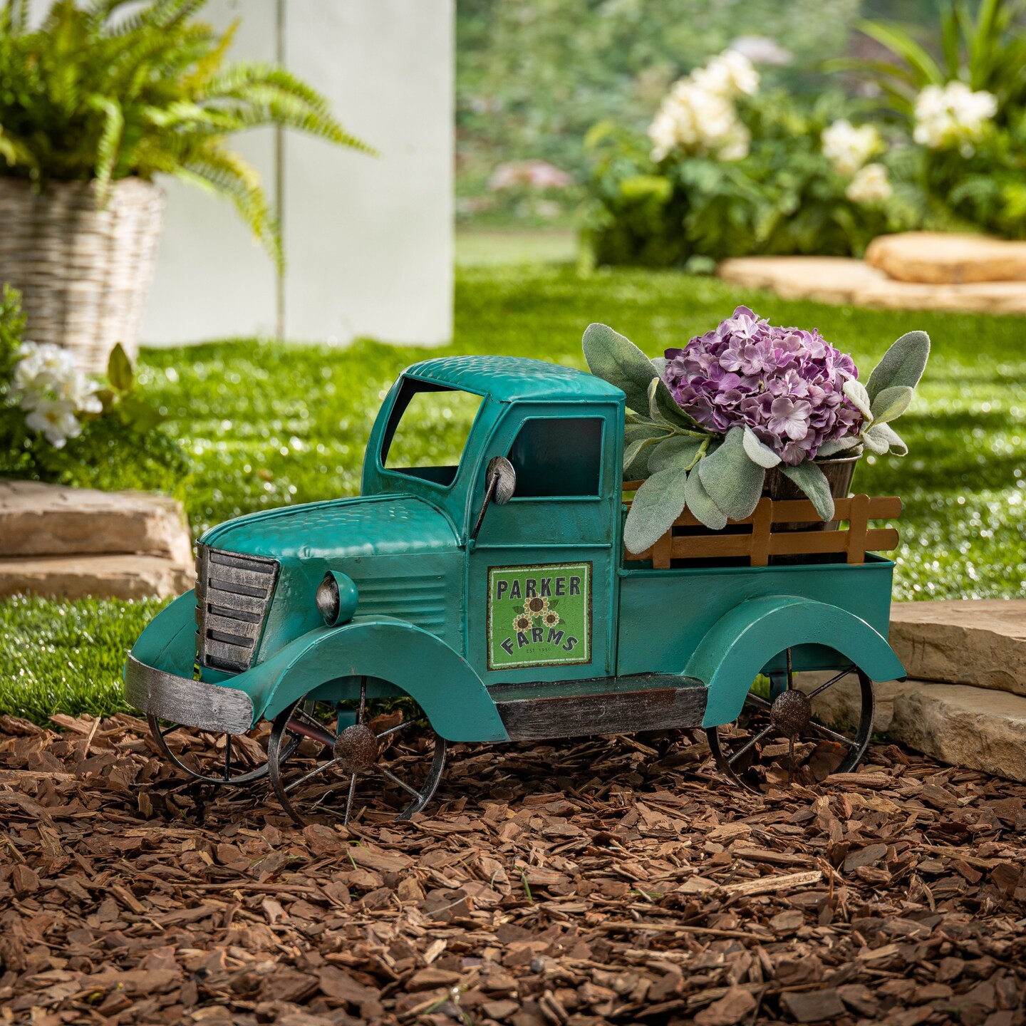 Contemporary Home Living Antique Outdoor Truck Garden Statue - 19&#x22;