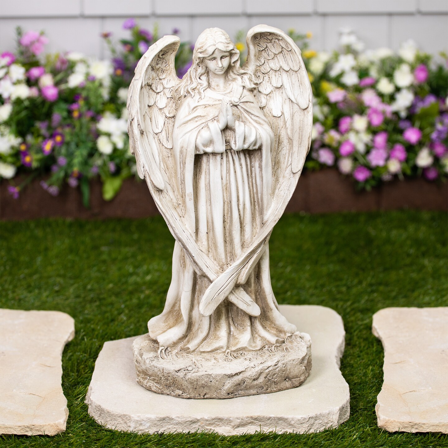 Northlight Praying Angel Outdoor Garden Statue - 17&#x22;