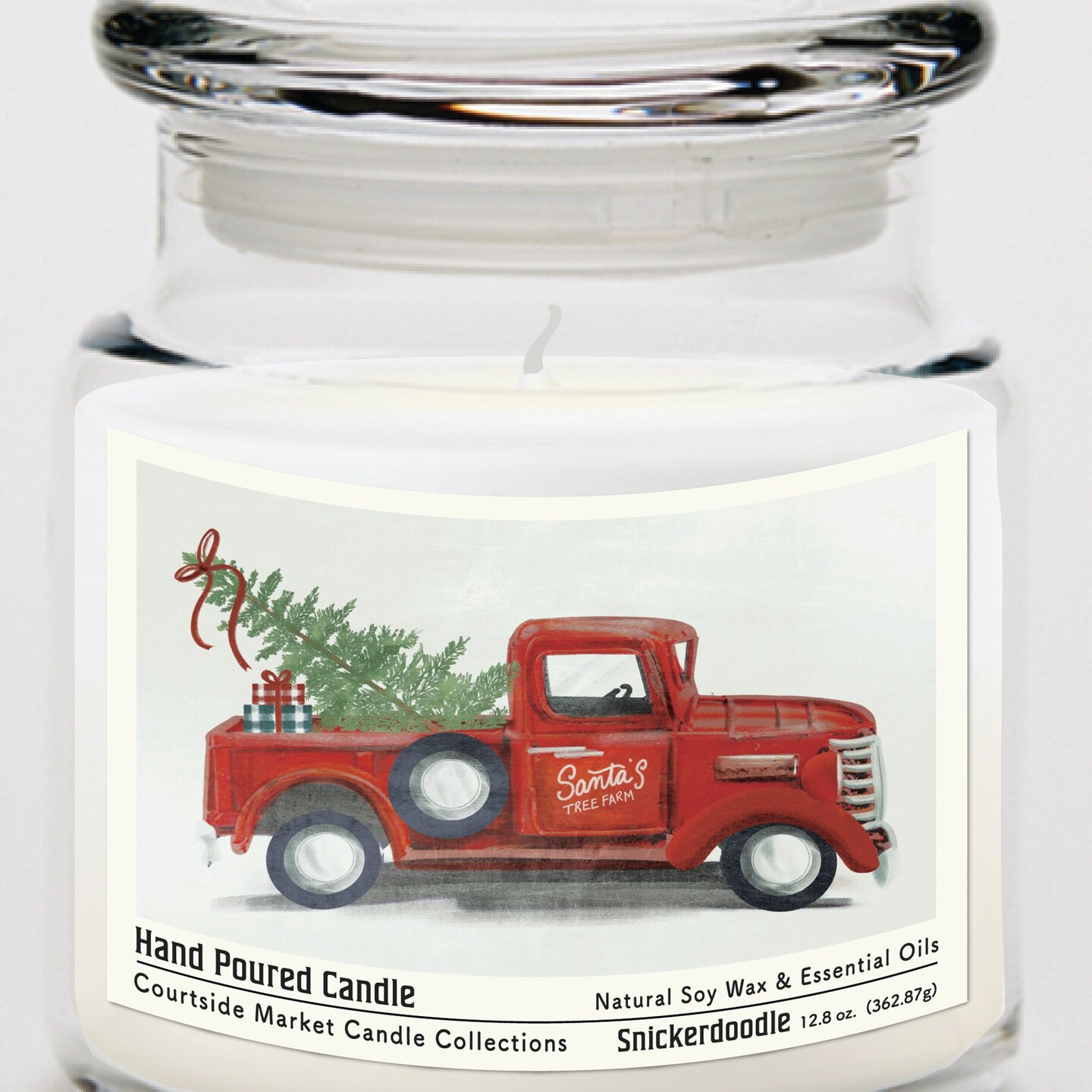 Edge Collections - 18oz - Red - Fragrant Hand Poured Holiday Candle - 1 Piece