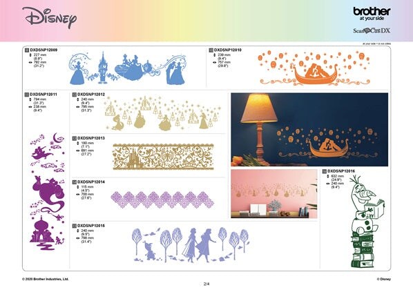 Brother CADXDSNP12 ScanNCut Roll Feeder Disney Design Collection