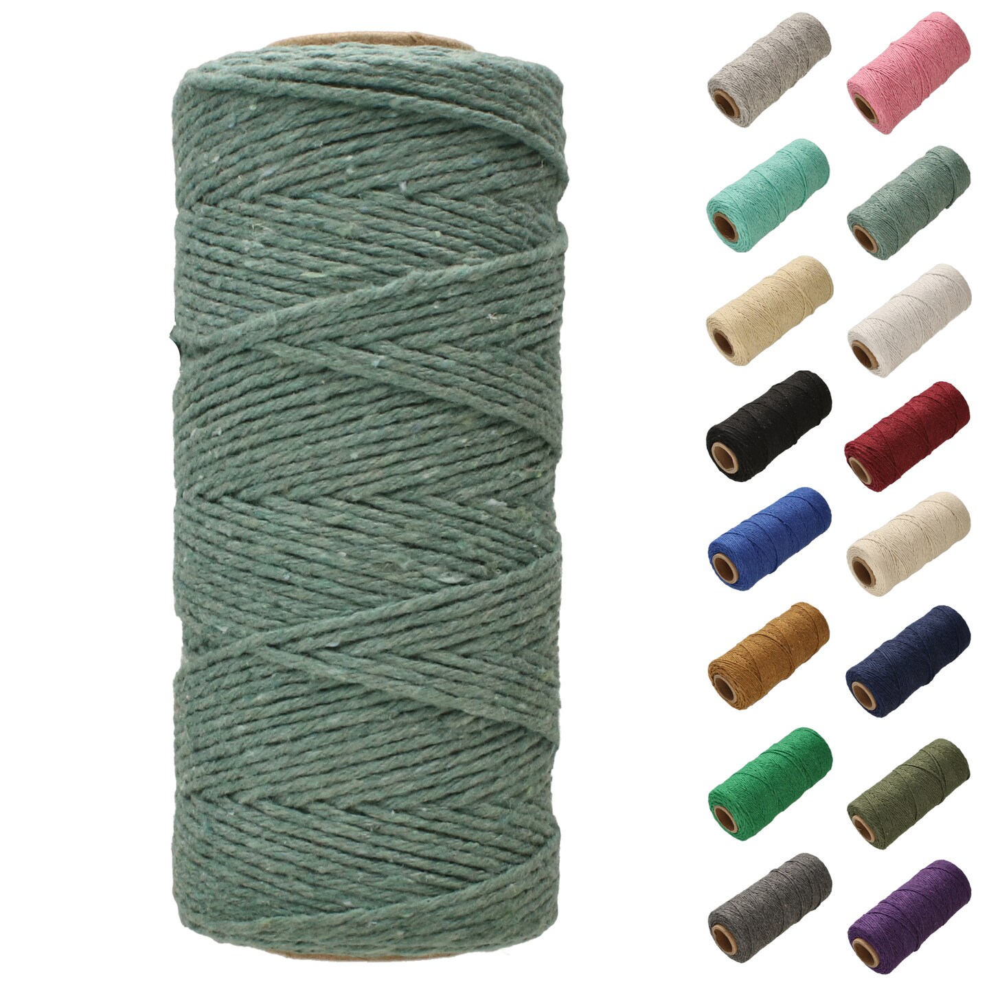 White Lion Macramé Cord – Cotton Rich Macrame Rope, 1 mm, 300 Feet, Yarn for Wall Decor, Crochet, Gift Wrapping, Wall Hanging, Plant Hangers, Handmade Crafts, Knitting