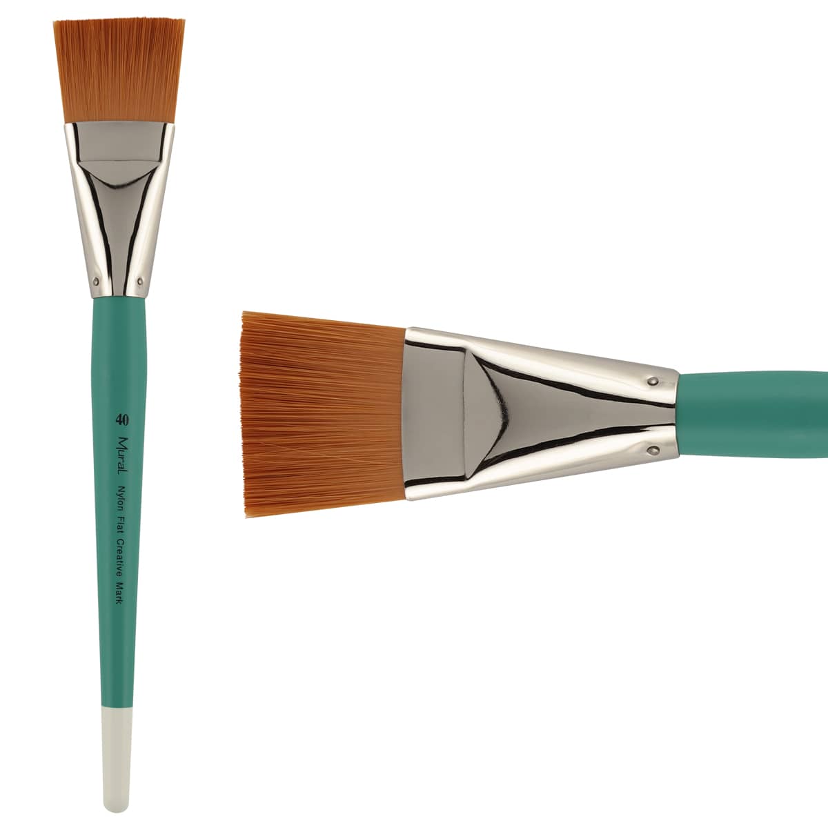 Creative Mark Mural Large Artist Brushes - Golden Taklon Paint Brushes for Acrylic Painting and Watercolor