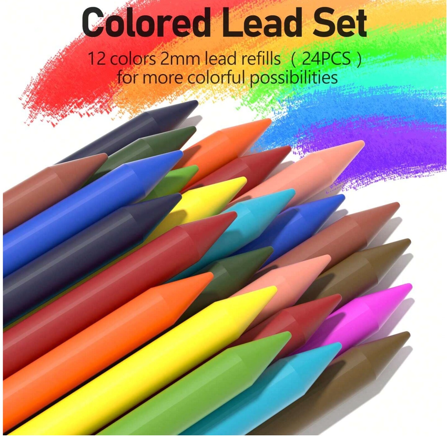 25‑Piece Art Mechanical Pencil Set with Case – Multi‑Tip 0.5/0.7/0.9 mm Pencils, Lead Holder & 432 Lead Refills for Drawing, Sketching, School & Office