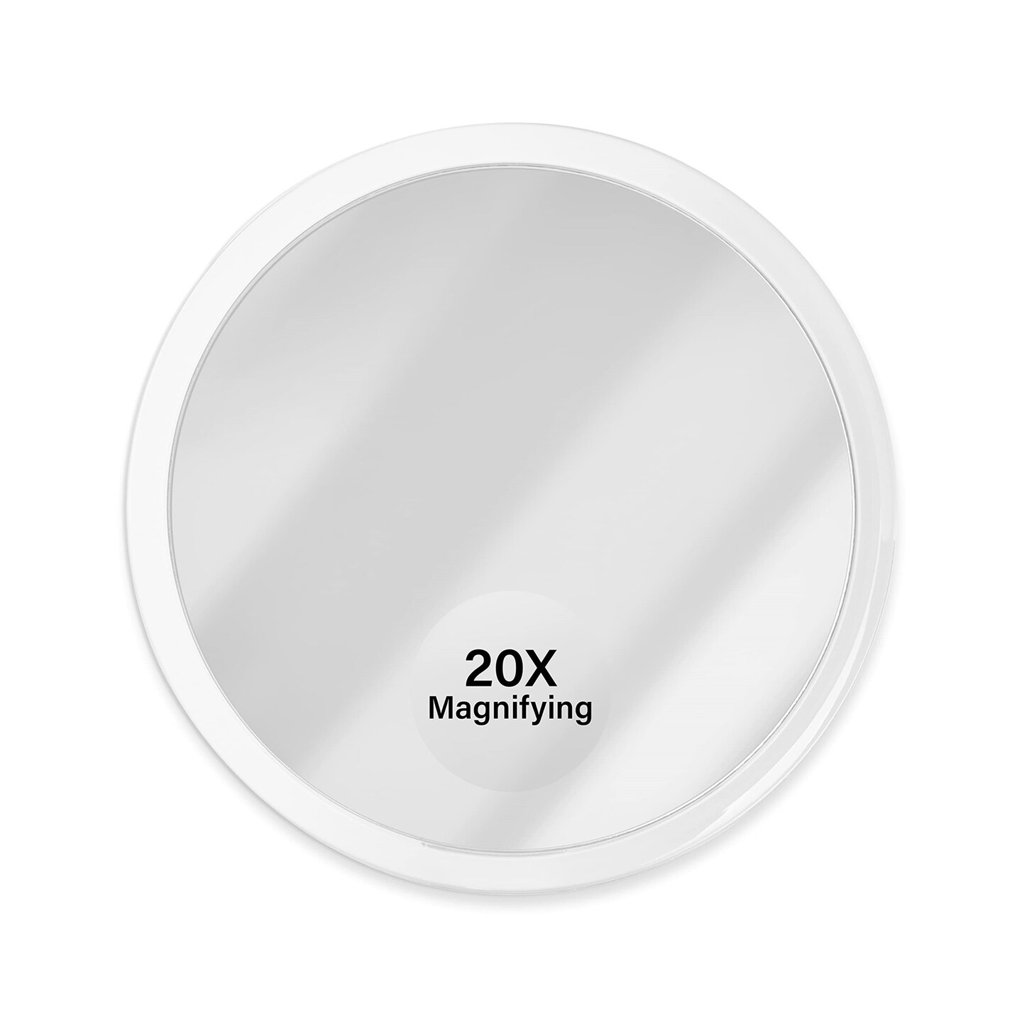 20X Magnifying Makeup Mirror with Suction Cups – 6” Mirror for Bathroom, Shower, and More