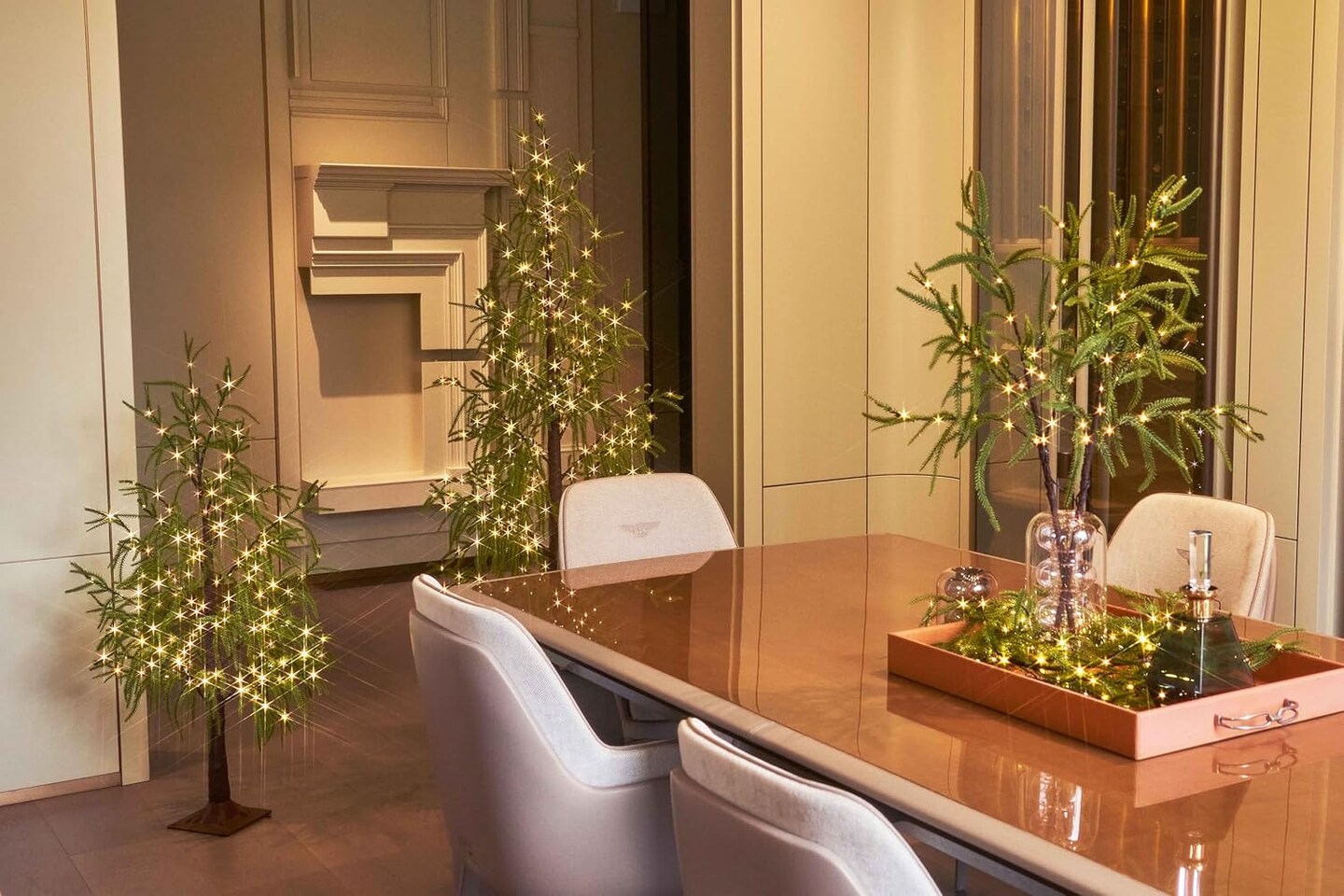 Lighted Norfolk Pine Garland