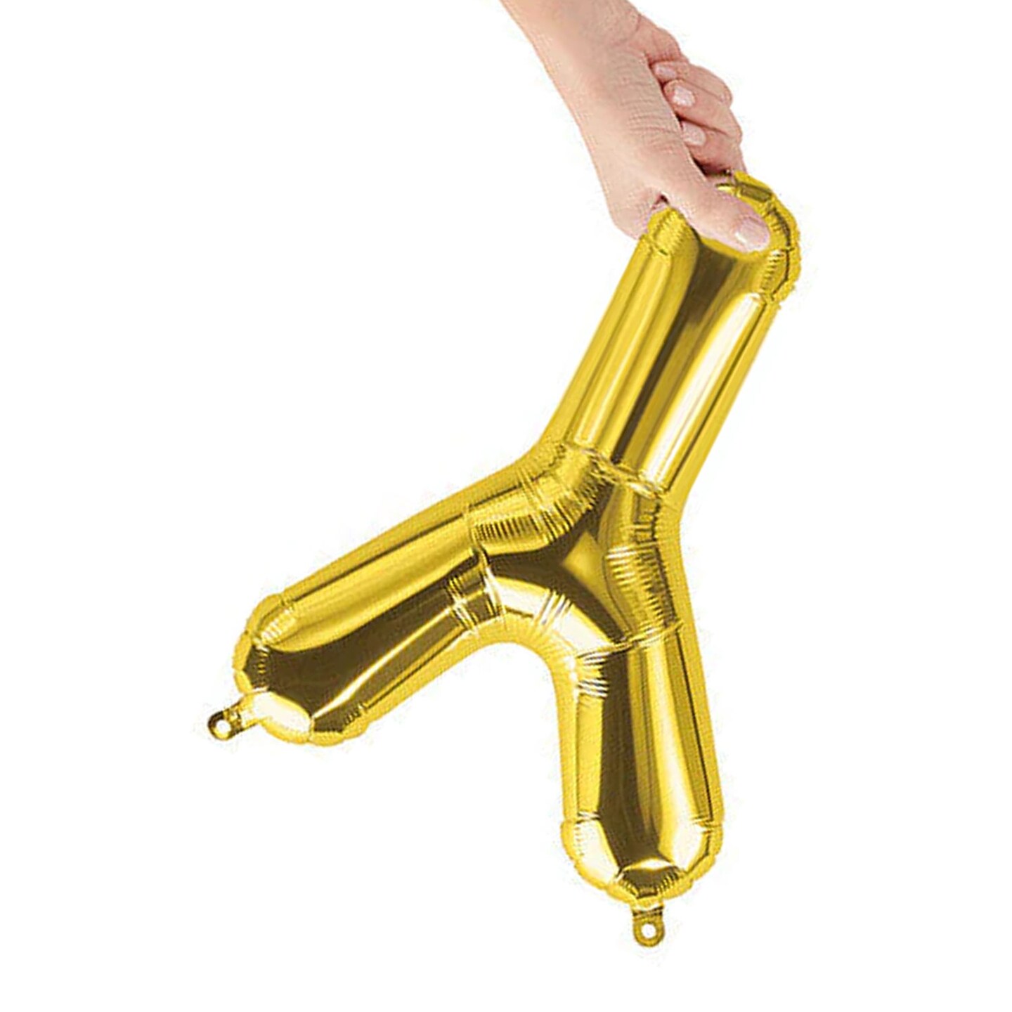NorthStar Balloons&#xAE; 16&#x22; Gold Letter Y Balloon Air Fill Only