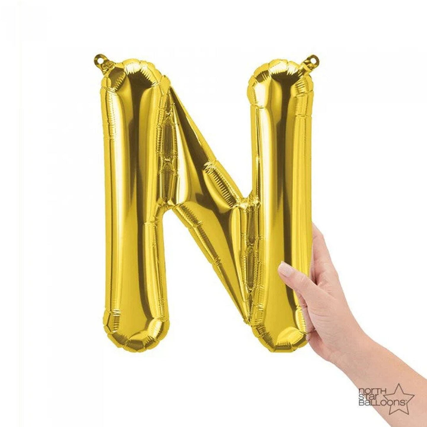 NorthStar Balloons&#xAE; 16&#x22; Gold Letter N Balloon Air Fill Only