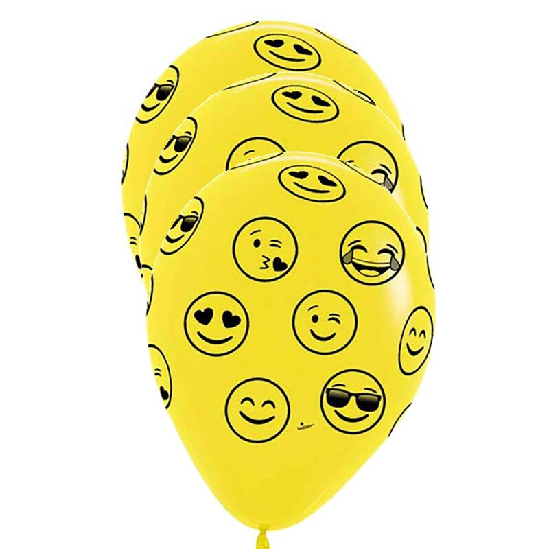 Sempertex&#xAE; 11 Inch Emoji Latex Balloons