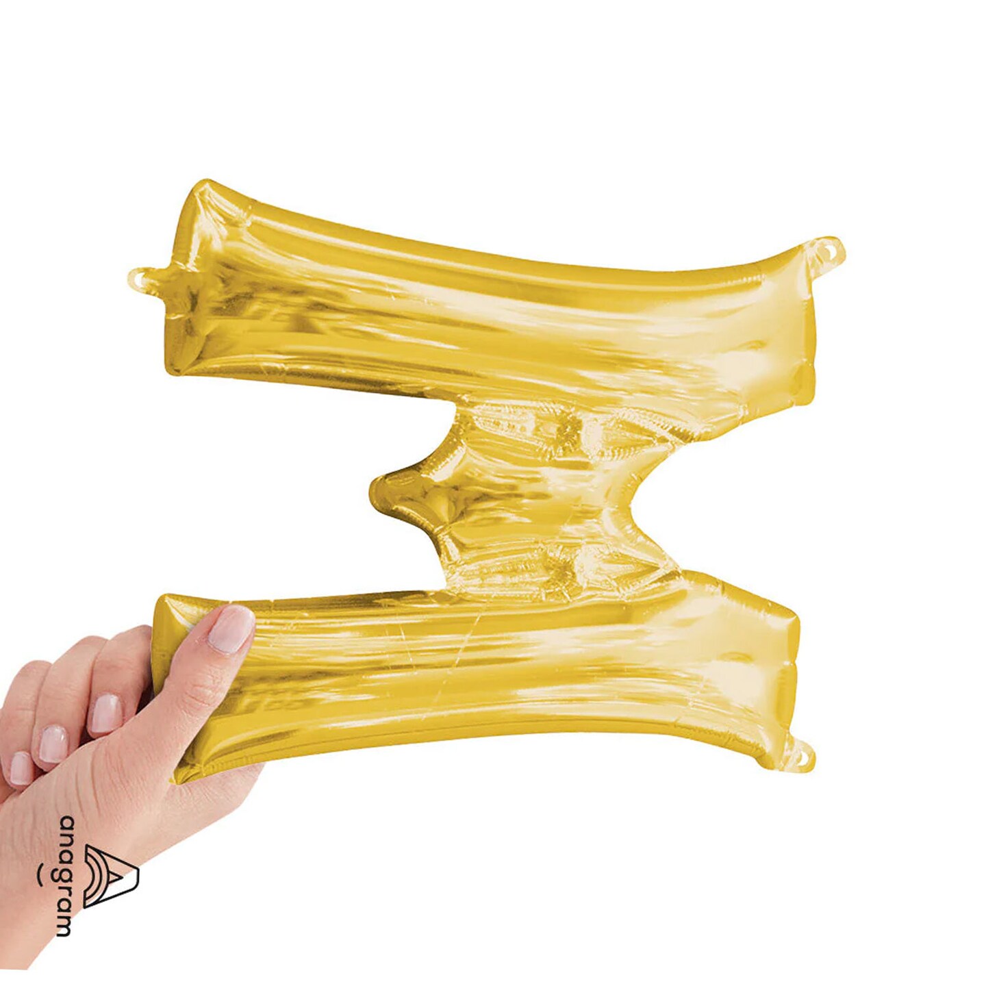 Anagram&#xAE; 16&#x22; Gold Letter M Balloon Air Fill Only Foil Mylar