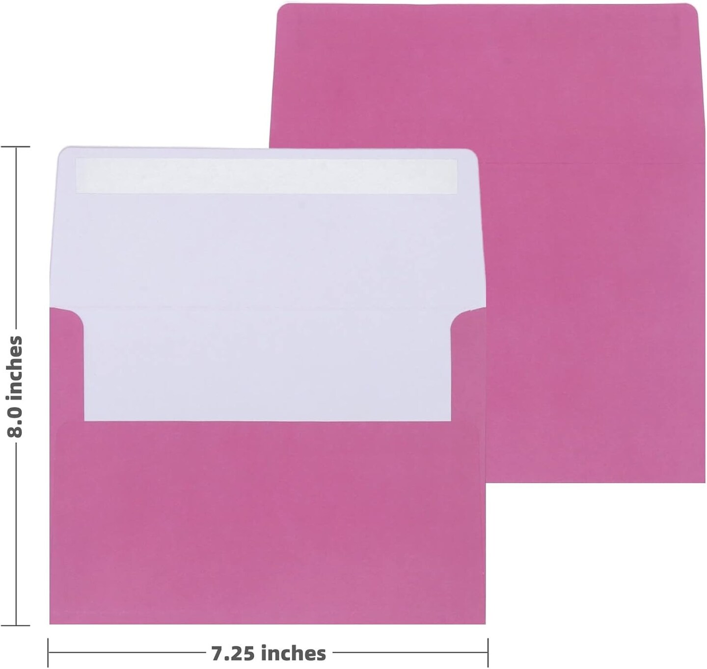 18-Pack Hot Pink 5x7 Envelopes Self Seal A7 Envelopes, Gradient Colored Envelopes, Fade Out Hot Pink Envelopes, 5x7 Mailing Envelopes for Invitations, Letters, Photos, Thank You Cards, Wedding