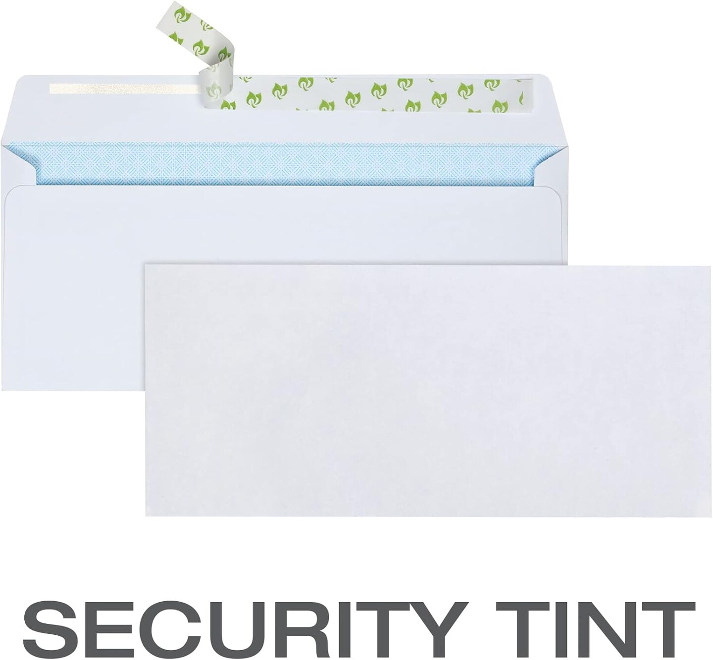 #10 Security Envelopes, No Window, Redi-Strip Self Seal Envelopes, 24-lb White Wove, 4-1/8&#x22; x 9-1/2&#x22;, 100 per Box (QUA69117)