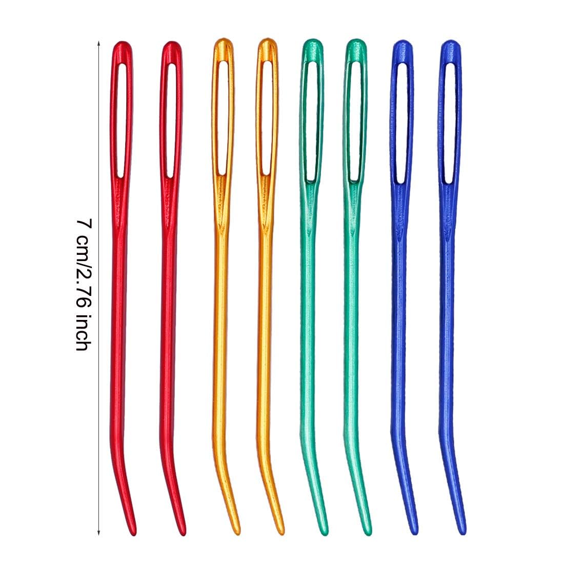 Yarn Needle,Weaving Needle Tapestry Needle Bent Needles for Crochet Large Eye Darning Needles with Storage Box for Knitting Crochet(Random Color)