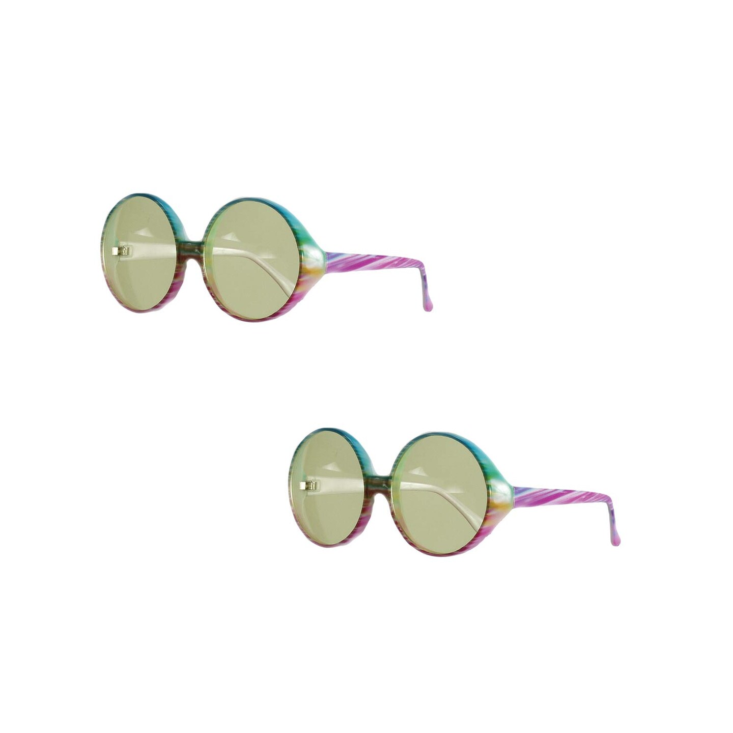 Adults Hippie Glasses 1 Pair