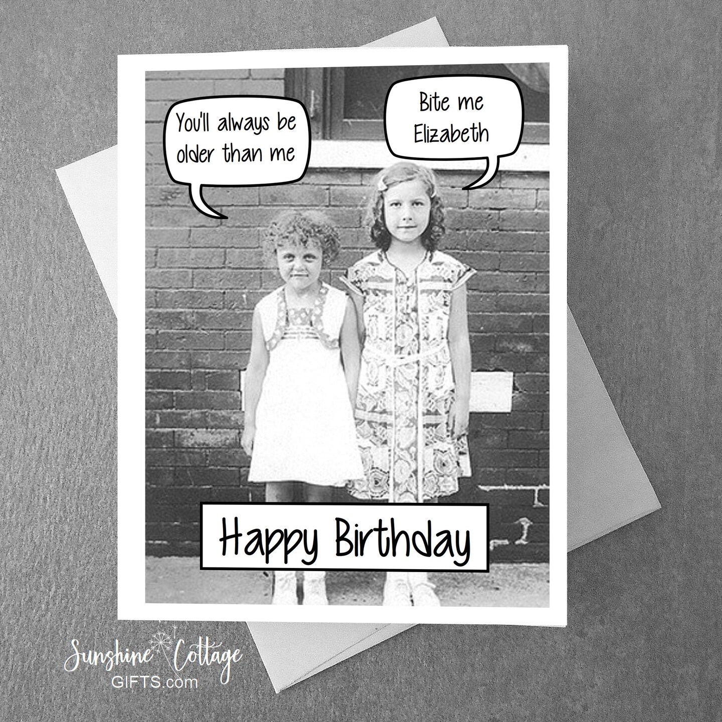 FUNNY SISTER BIRTHDAY CARD, Sibling Rivalry | MakerPlace by Michaels for Free Printable Birthday Cards For Sister Funny