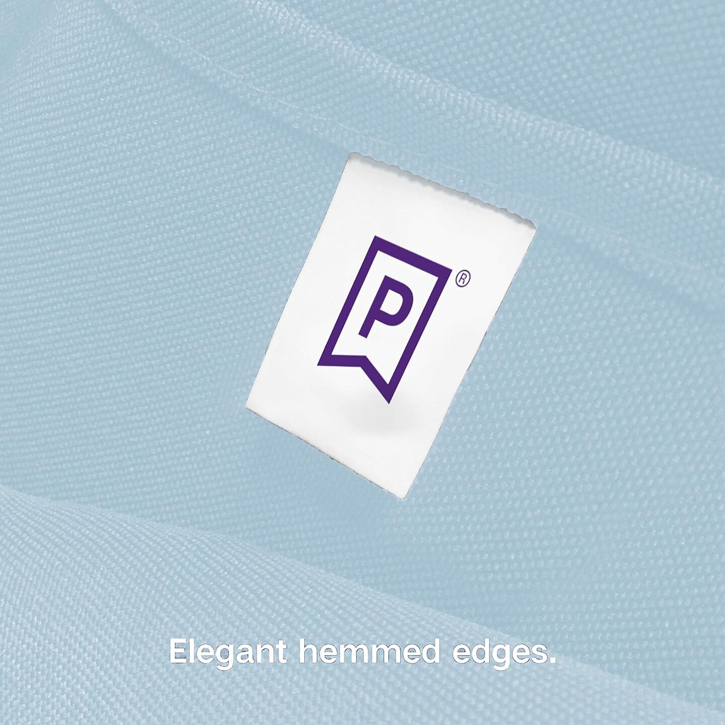 Set of 12 Baby Blue Cloth Napkins, 17×17 in, Soft & Washable with Hemmed Edges