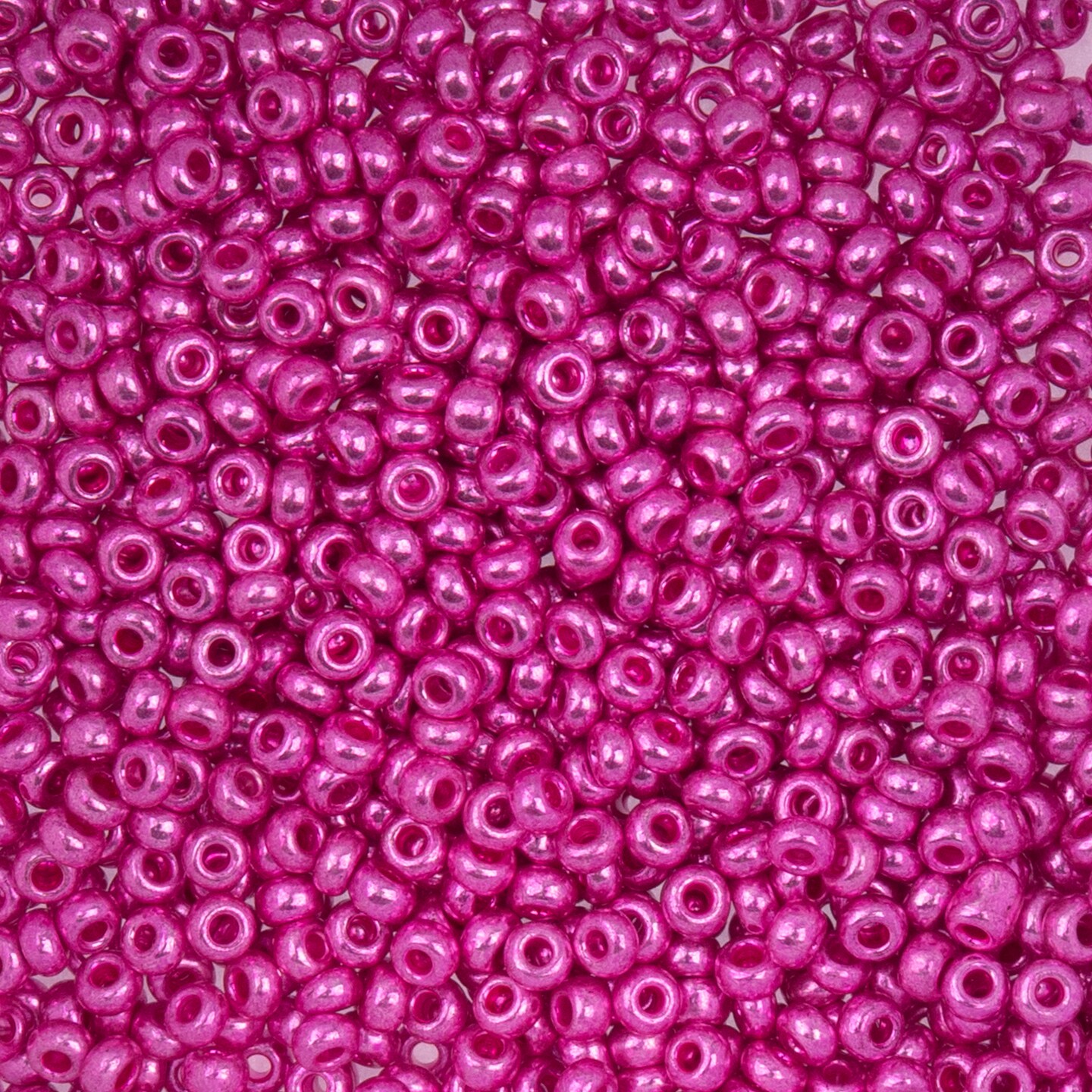 John Bead Metallic 8/0 Czech Glass Seed Beads, 22g