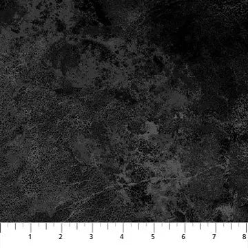Black Dark Night Stonehenge Cotton Wideback Fabric Per Yard