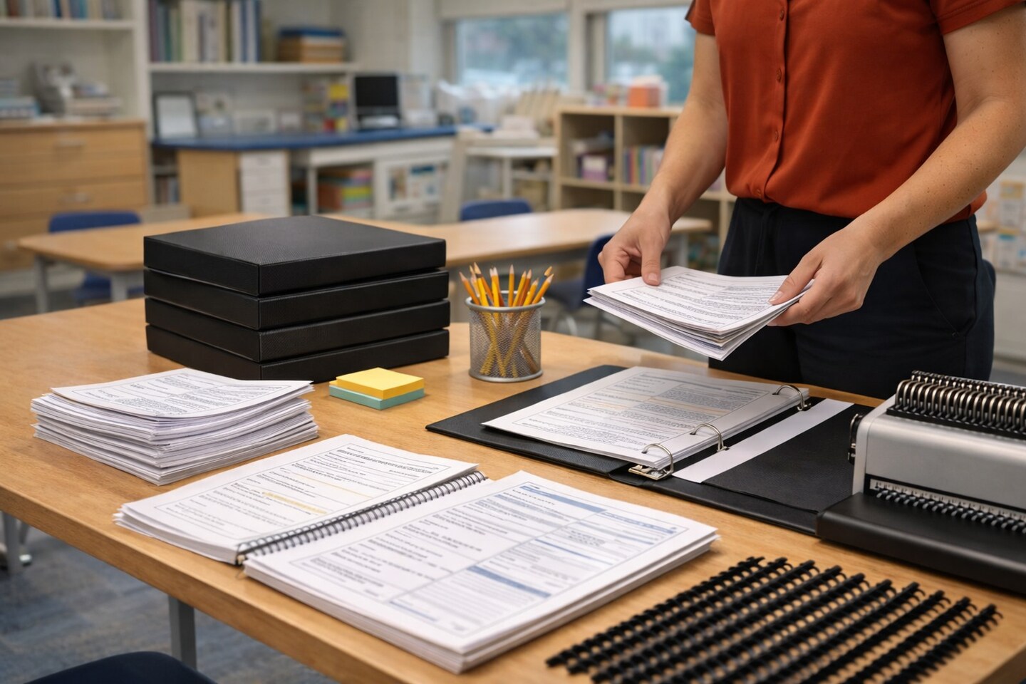 Poly Sand Black Binding Covers 100 Pack – 8.5x11 Inch 12 Mil Presentation & Report Covers for School, Office & Document Binding
