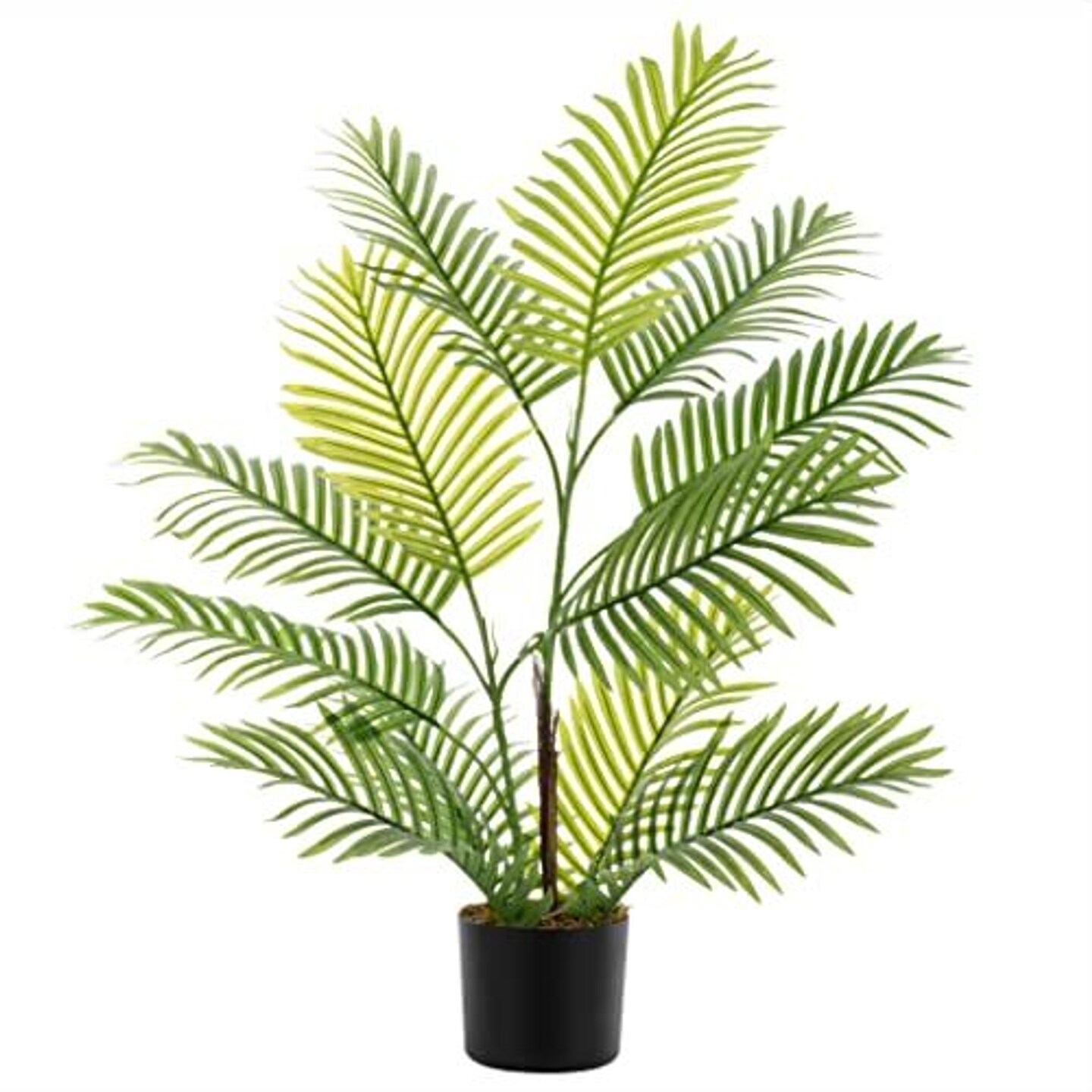 Faux Palm Tree to Brighten the Home or Office - 3&#x27; Fake Plant for Living Room Decor - Indoor or Outdoor Artificial Plants - Realistic Looking Fake Big Floor Plants - Fake Tall Indoor Fake Plants