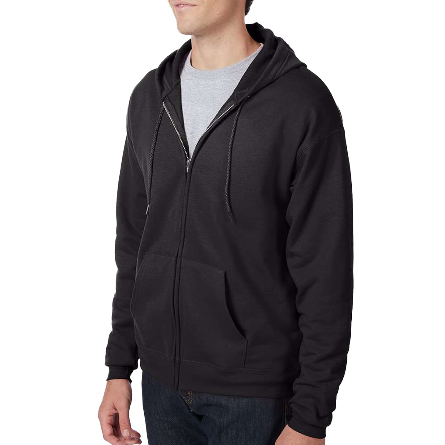Hanes EcoSmart Full-Zip Hoodie Sweatshirt Best Blank for Cricut