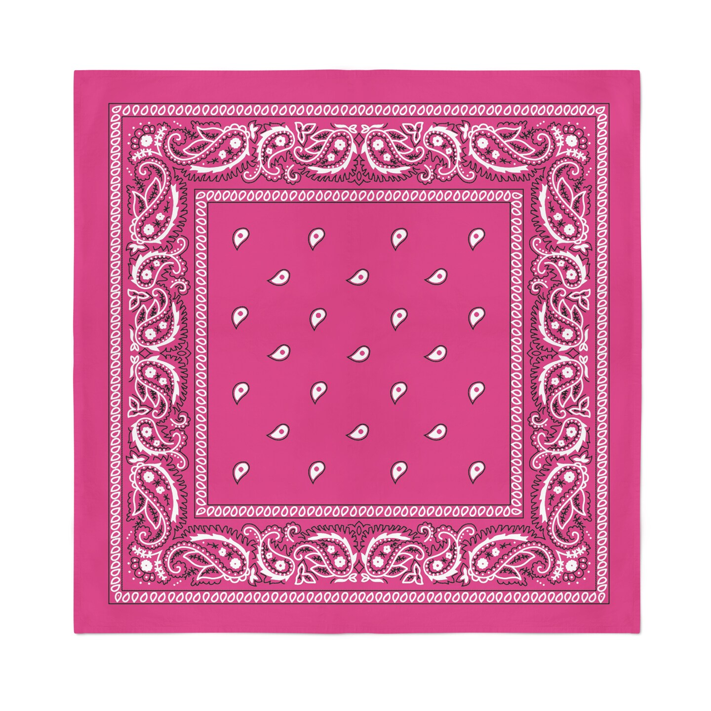 Paisley Bandanas Head Wrap, 100% Cotton Double Sided, 21 x 21 Inch